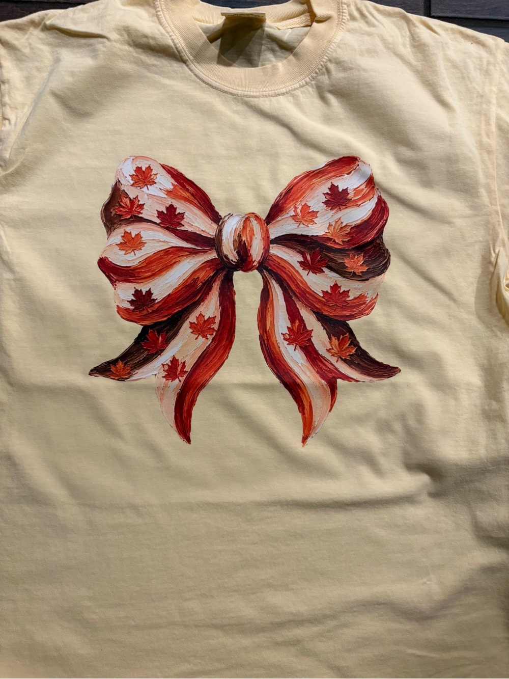Butter T-Shirt Fall Bow Graphic